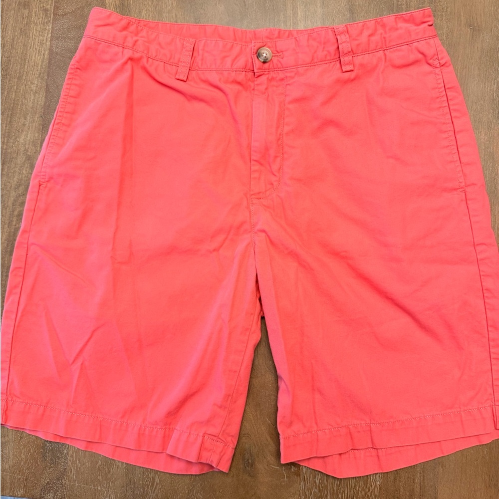Vineyard Vines Men's Pink Flat Front Shorts